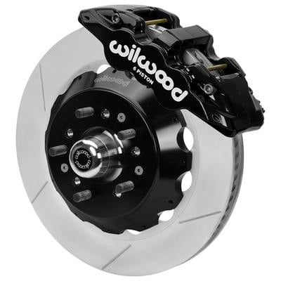 Wilwood AERO6 Big Brake Slotted Front Brake Kit (Black) - 140-16197